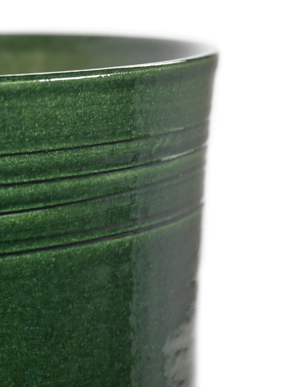 Serax Glazed shades by Serax Lines bloempot large Ø40 groen