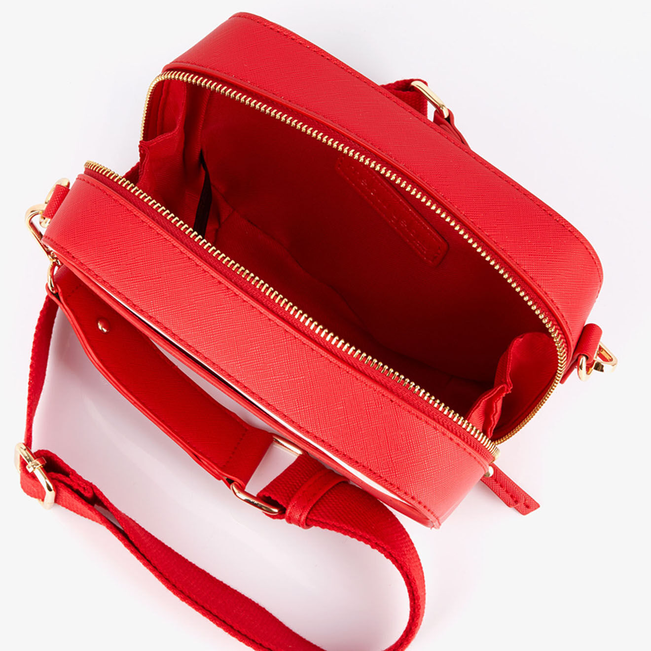 Mellow Yellow Sac besace en Cuir Fymera rouge - 20.5x24.5x8 cm