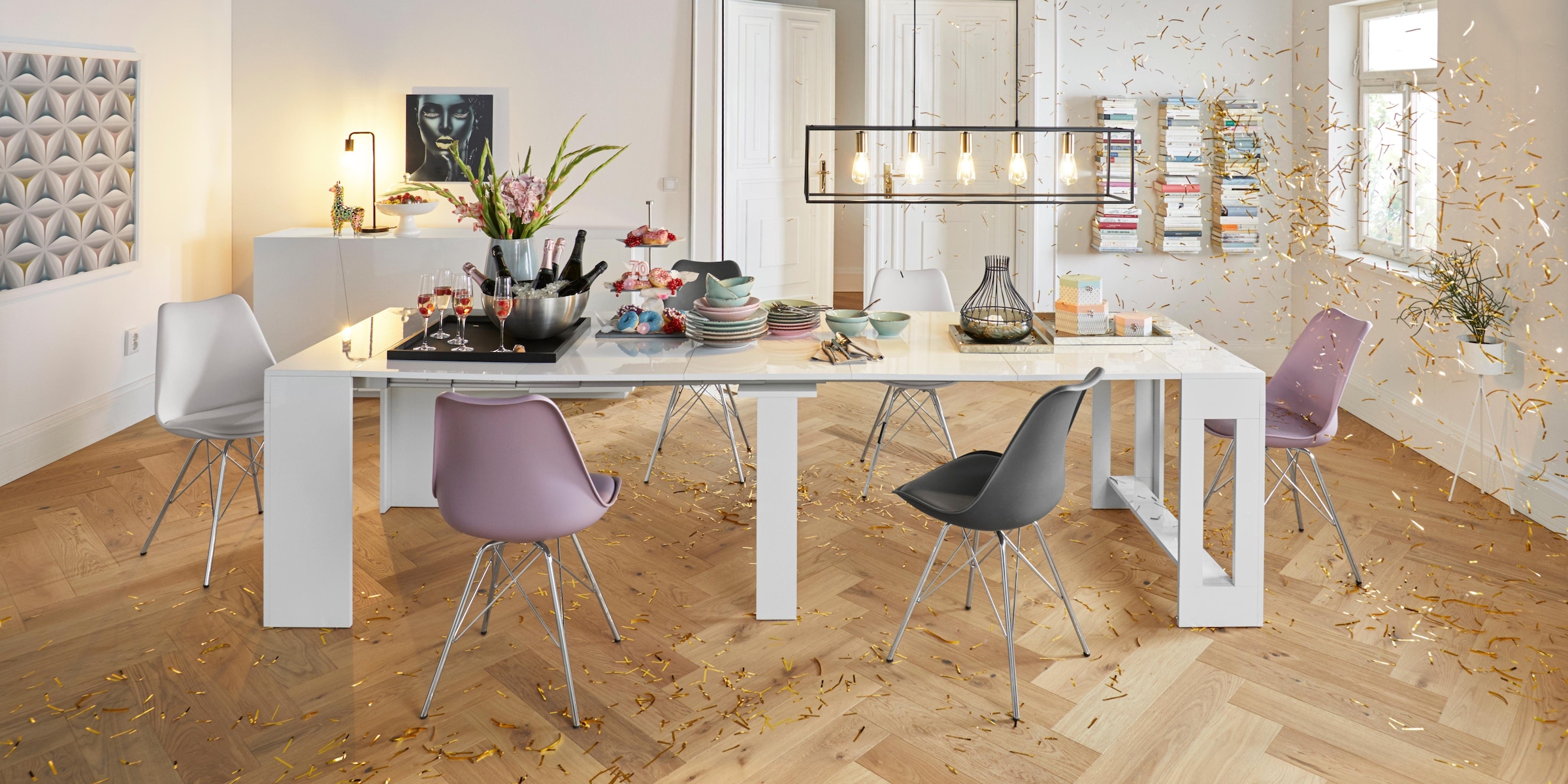 INOSIGN Sideboard »Vega« Kommode mit 4 Türen, Breite 200 cm