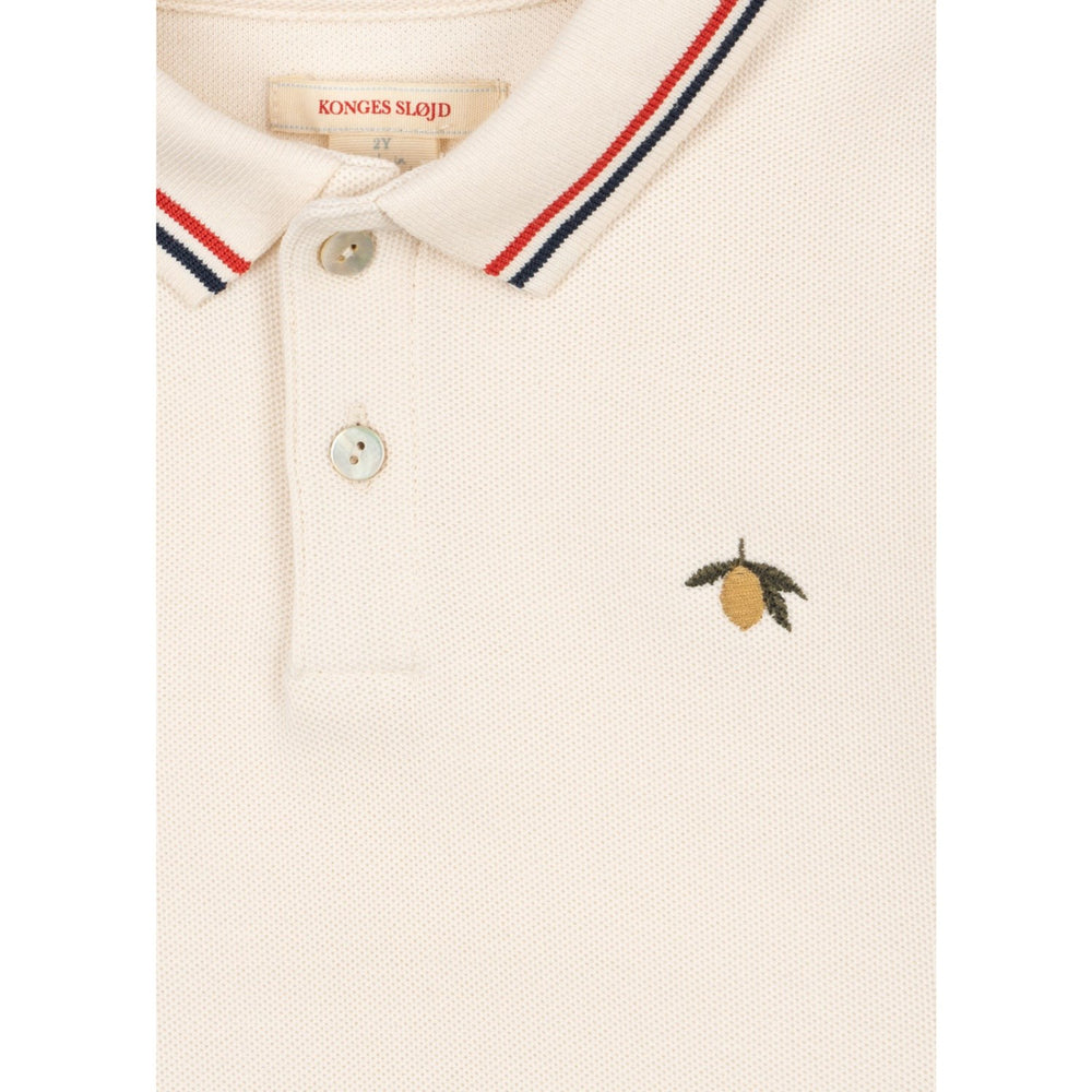 Køb Konges Sløjd Antique White Florian Polo Skjorte Gots