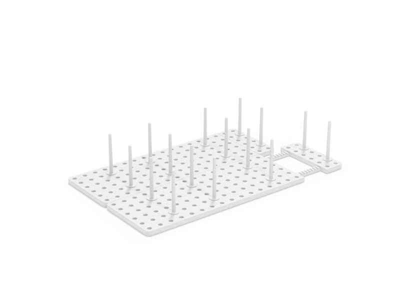 Umbra Abtropfgestell Peggy 2er Set, Weiss Schubladenorganizer oder Abtropfgitter