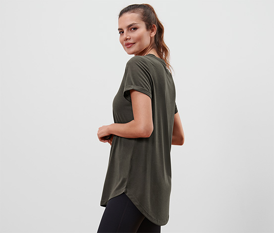 Longshirt, olivgrün