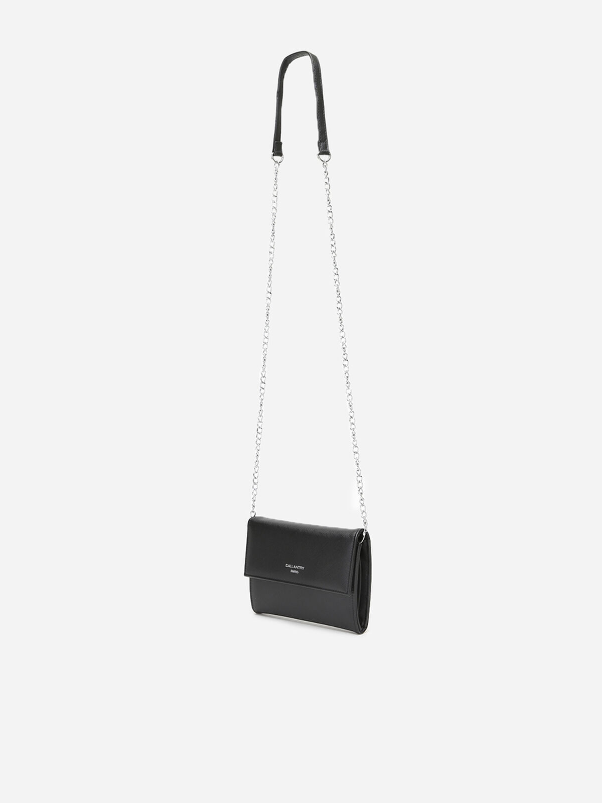 Petit sac bandoulière à rabat- Noir