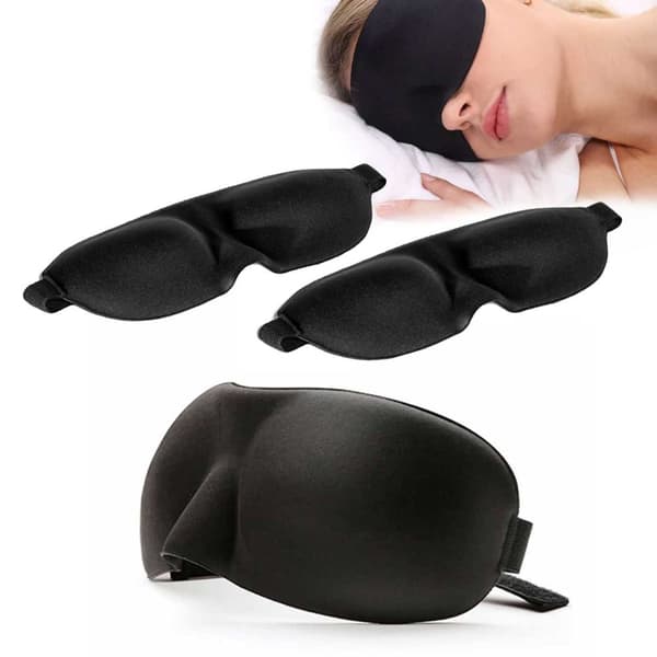 3-pack søvnmaske fin 3d skum øyemaske for flyreiser