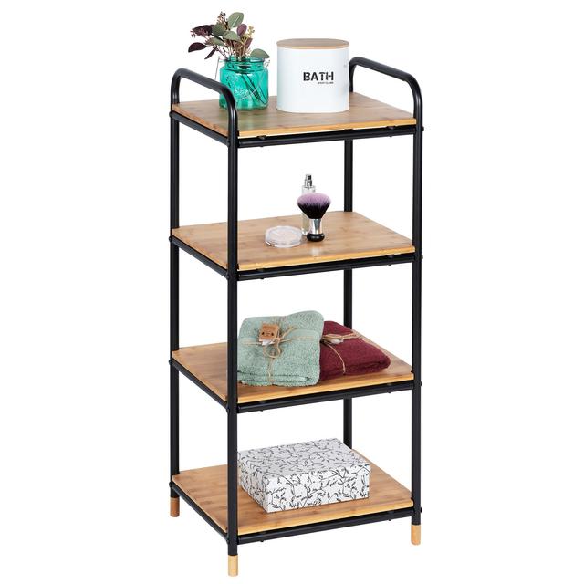 Regal Loft mit 4 Etagen, Bambus