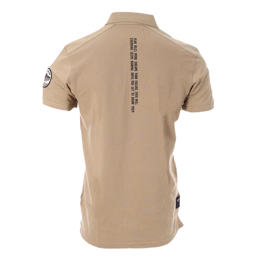 American People Polo Beige Homme American People Paf