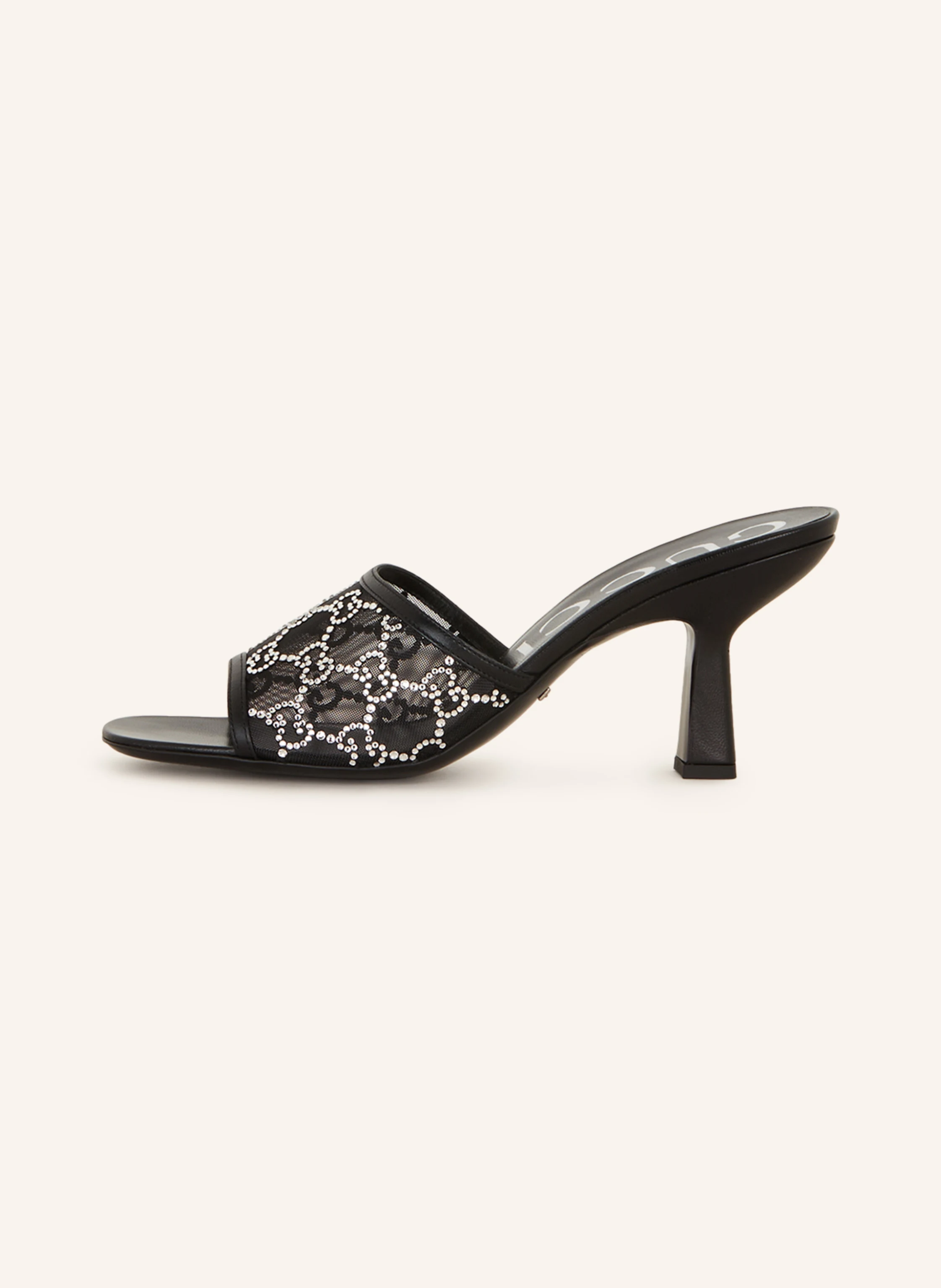 GUCCI Mules mit Schmucksteinen