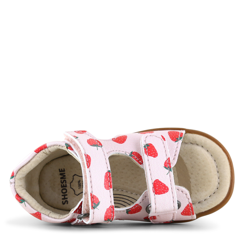 Shoesme rosa Sandale mit Erdbeeren