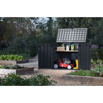 Keter Store It Out Midi opbergkast kunststof antraciet 71,5 x 132 x 110 cm