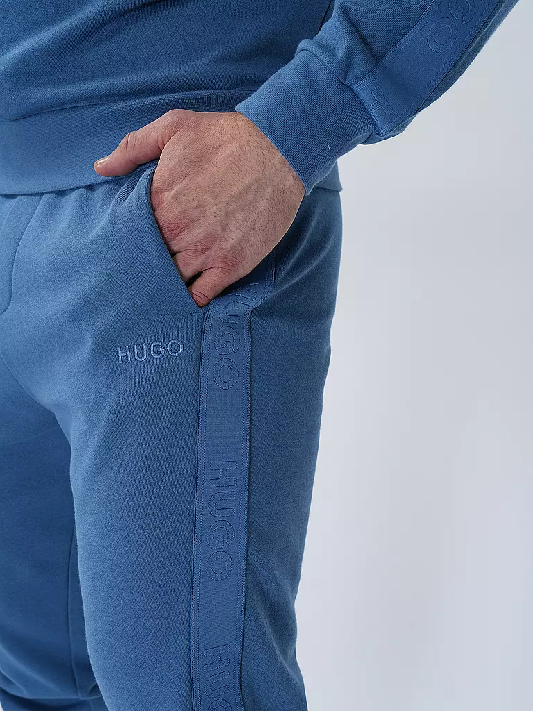 HUGO Loungewear Hose blau