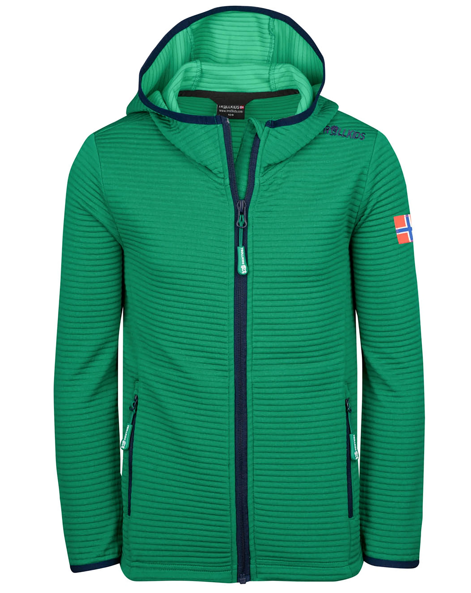 FleecejaKids SOGNDAL in pepper green/navy