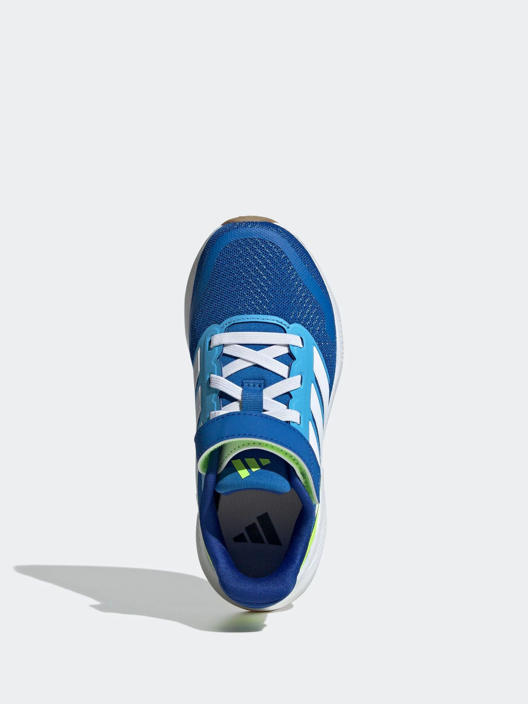 Blauw/limoengroen - adidas Runfalcon 5 kindersneakers met elastische veters