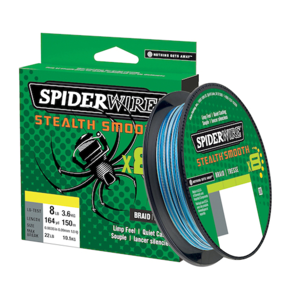 Tresse Spiderwire Stealth Smooth 8 Blue Camo 150m