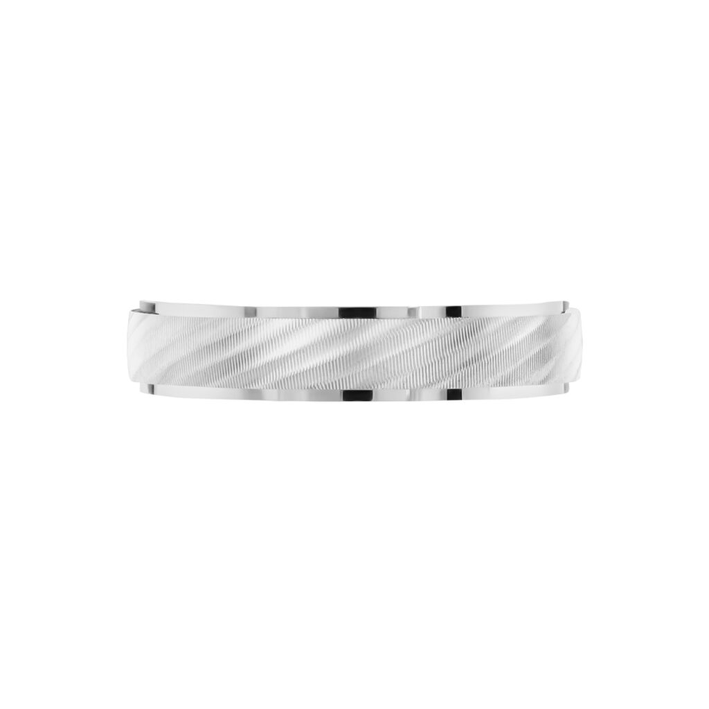 Alliance Corrinne Ruban Plat Argent Blanc