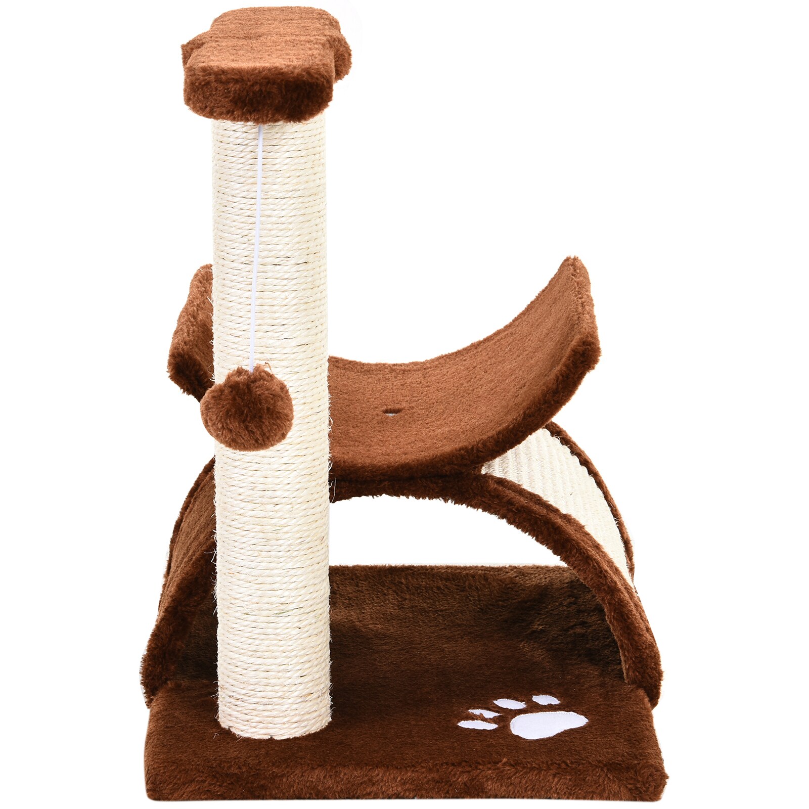 PawHut Katzenkratzbaum mit Ball 40 x 30 x 43 cm (LxBxH)