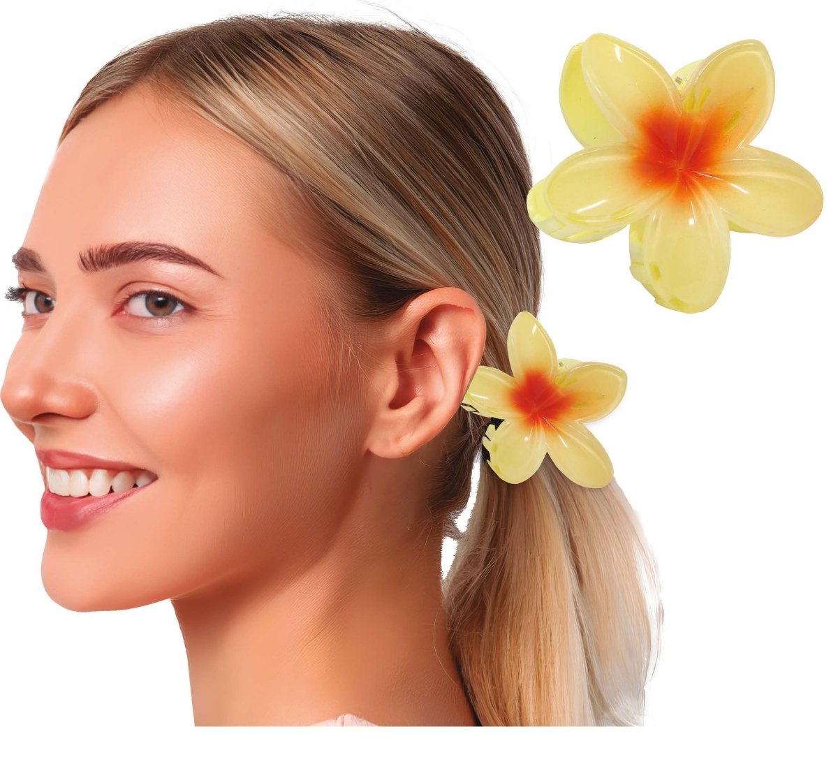 Bloem Haarclip Geel