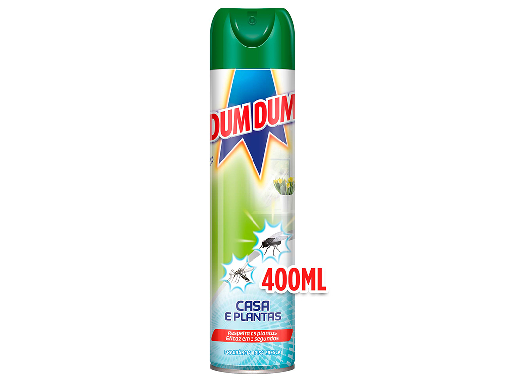 INSECTICIDA DUM DUM SPRAY CASA E PLANTAS 400ML