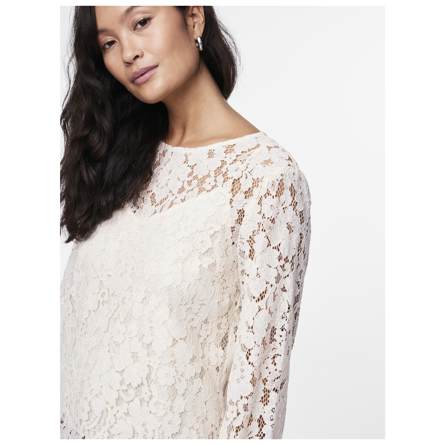 Y.A.S YASPERLA LS LACE TOP S. NOOS