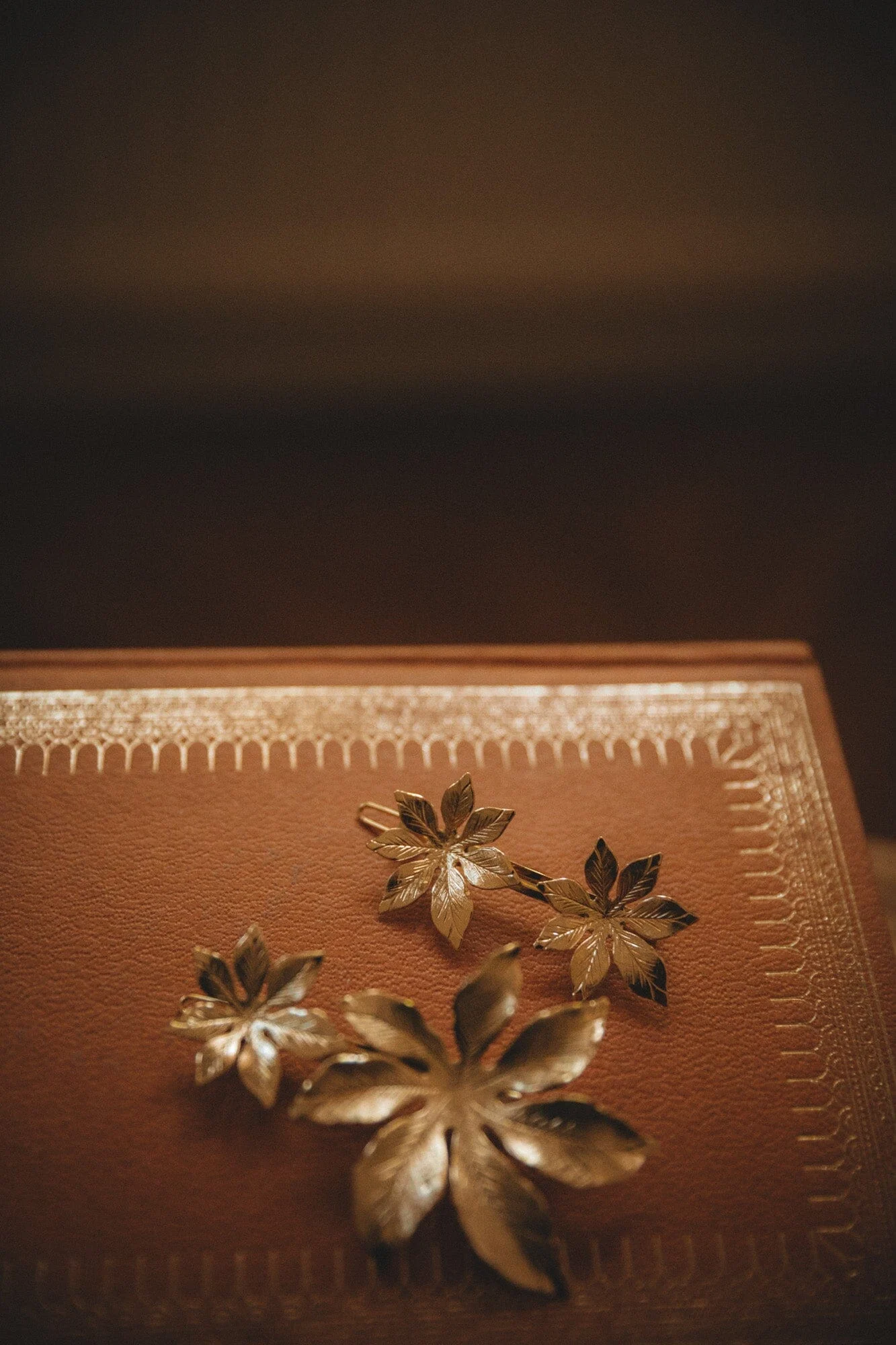 CHLORIS - Barrette fleurs plaqué argent | Doré