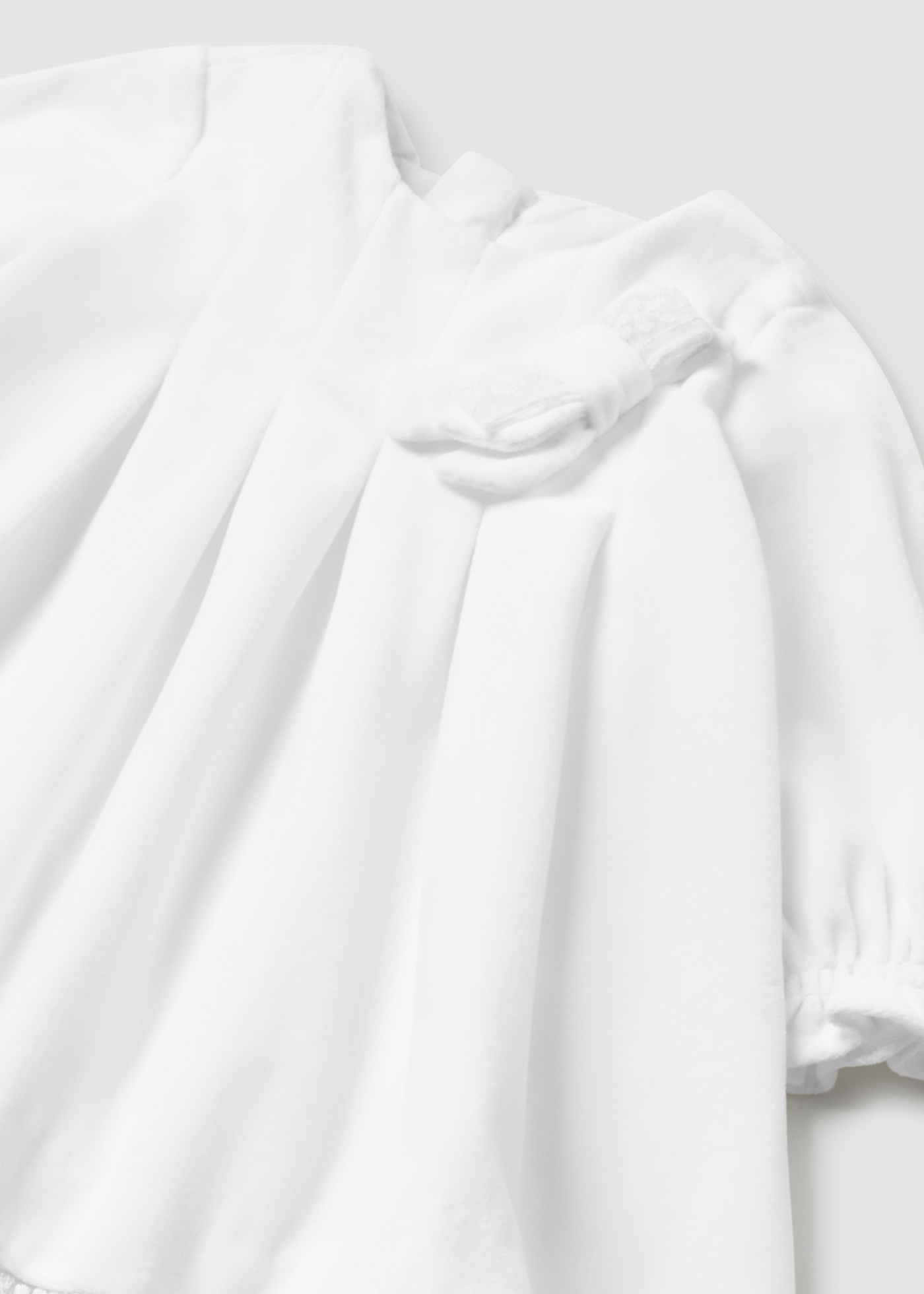 Vestido de veludo para recém-nascido