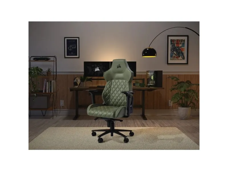 CORSAIR TC500 LUXE - Spillestol - armstøtter - T-formet - vippe - drejeled - tekstil - sherwood
