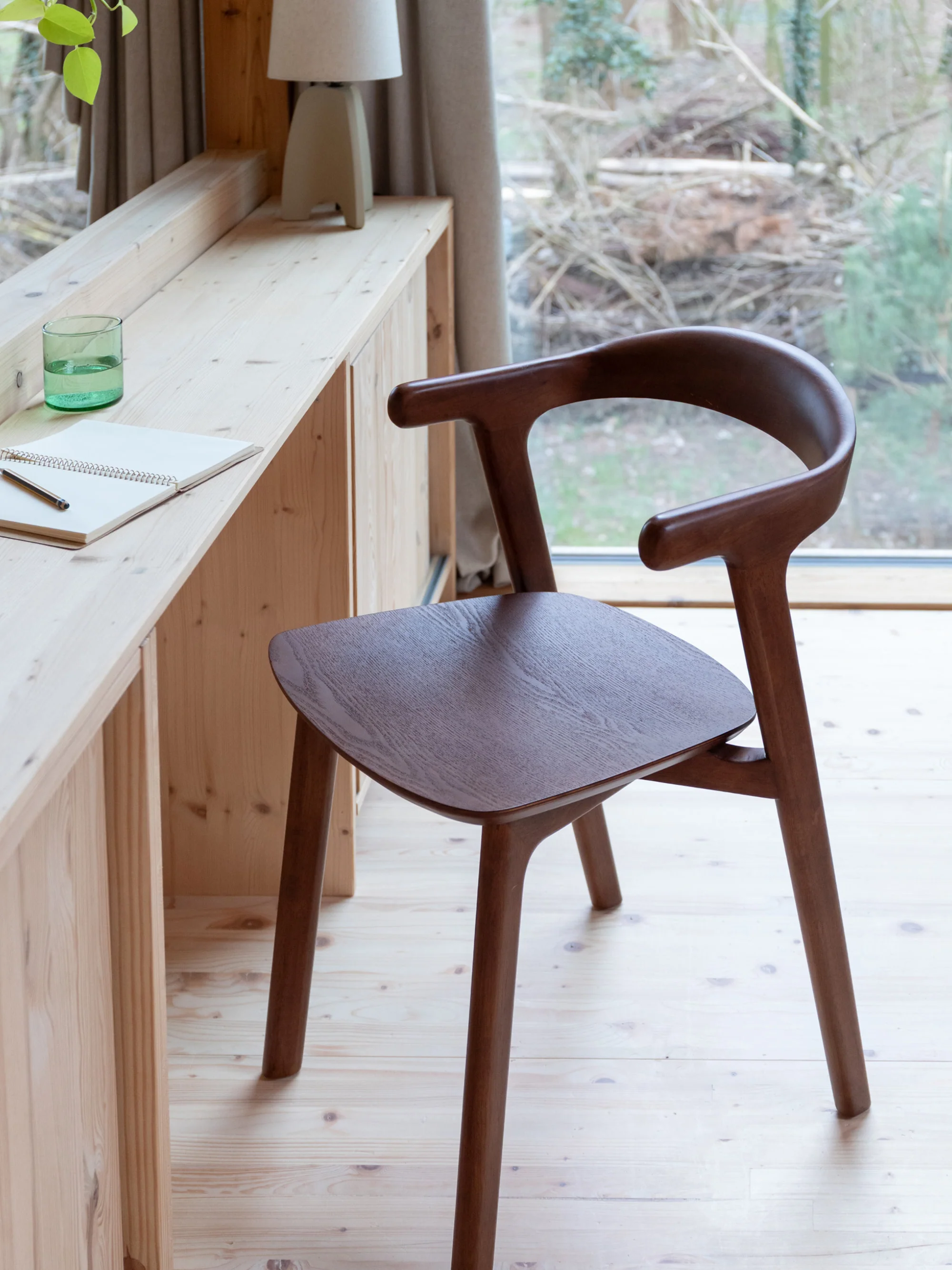 Houten armstoelen Northwood, 2-delig