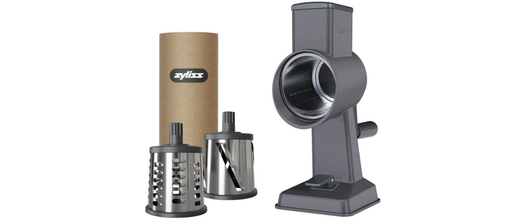 Trommelreibe Gourmet Grau/Silber<br>Küchenreibe