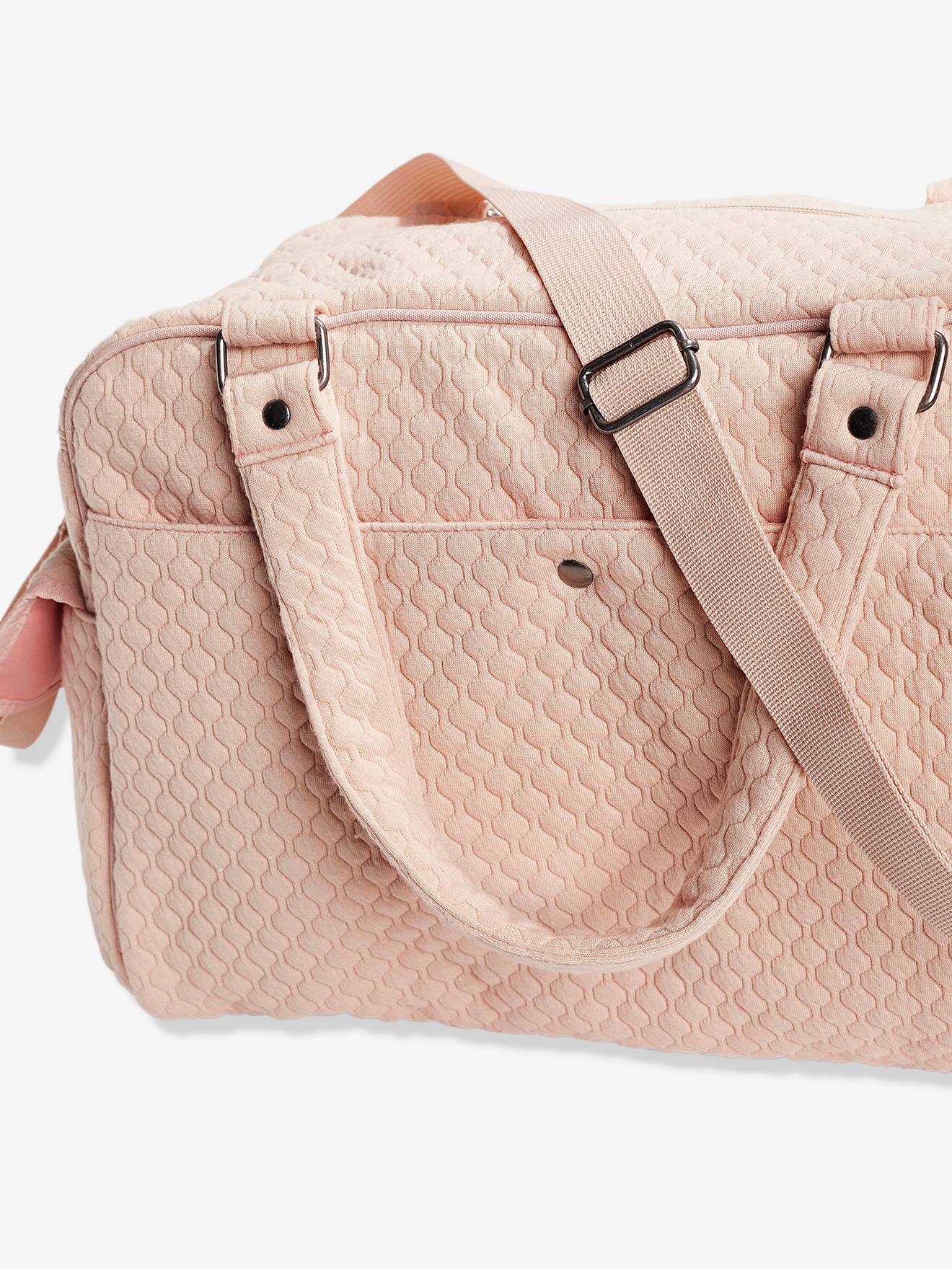Bolsa trocador com vários bolsos VERTBAUDET Journée, rosa claro