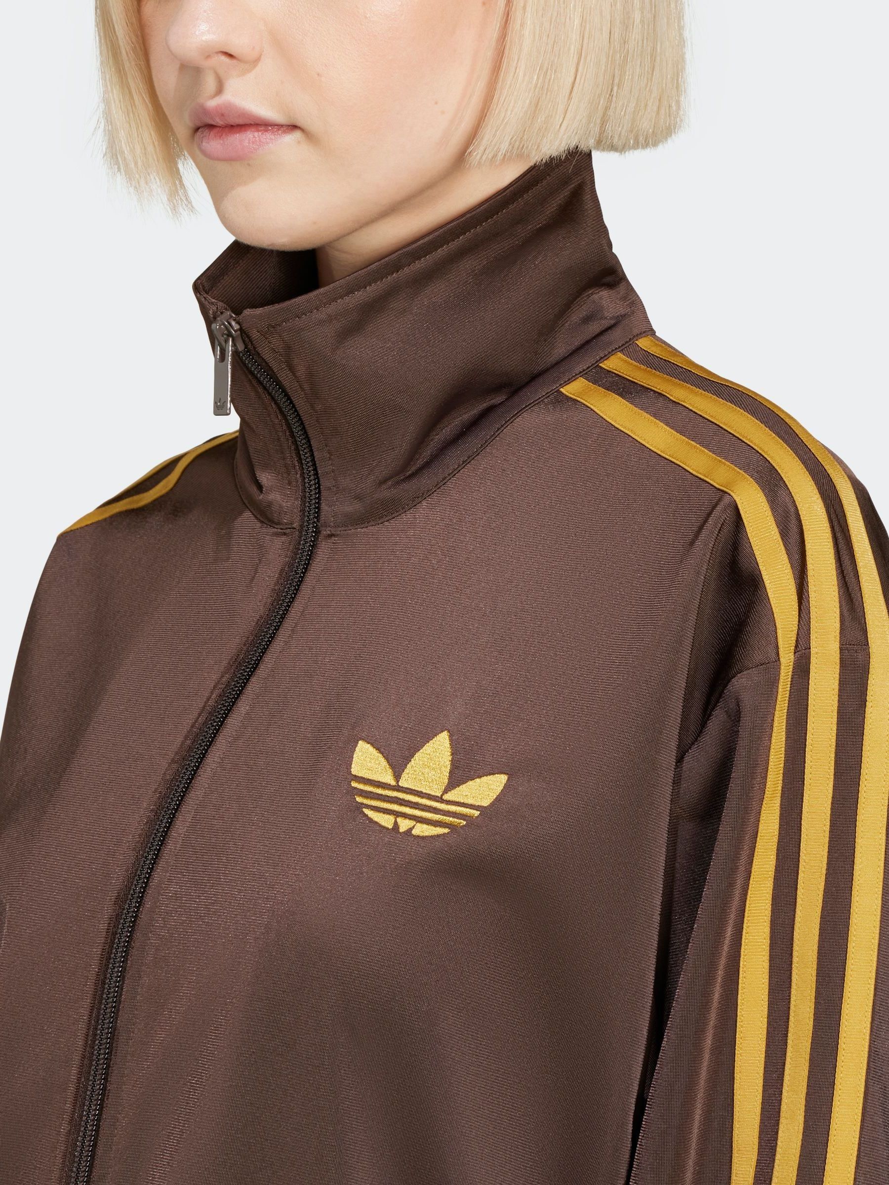 Bruin/geel - Adidas Original Firebird Classic ruimvallend Jack