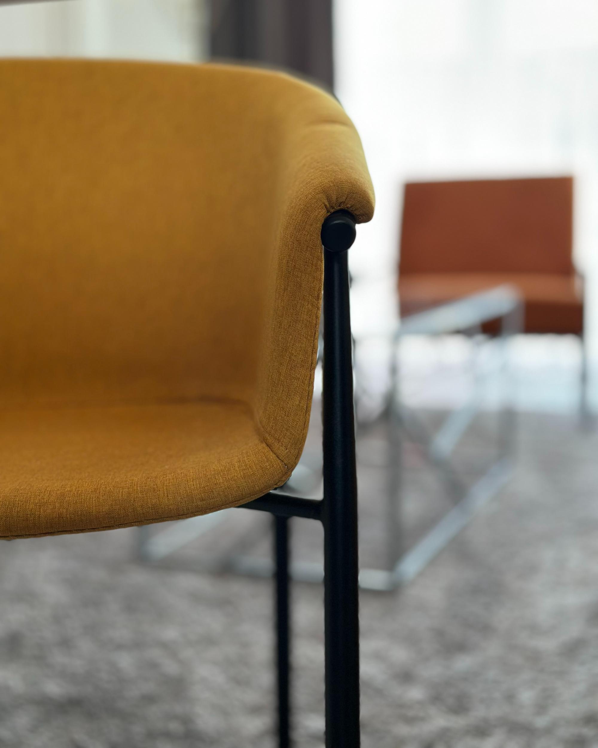Set van 2 eetkamerstoelen AMES Oranje