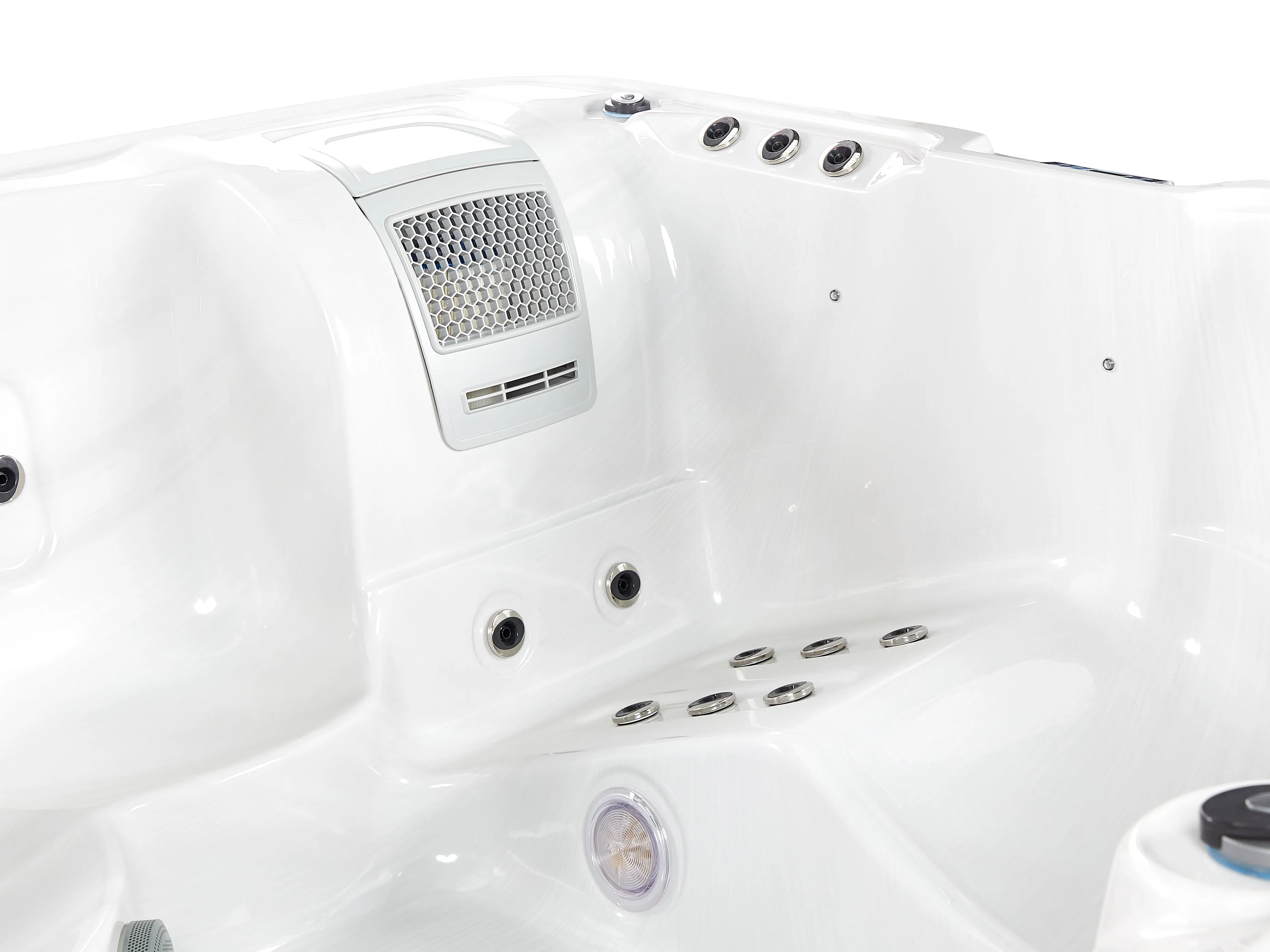 Buiten hottub met LED CALIMA Wit
