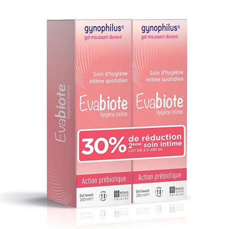 Evabiote Hygiène intime gel lavant 2x250ml besins-healthcare