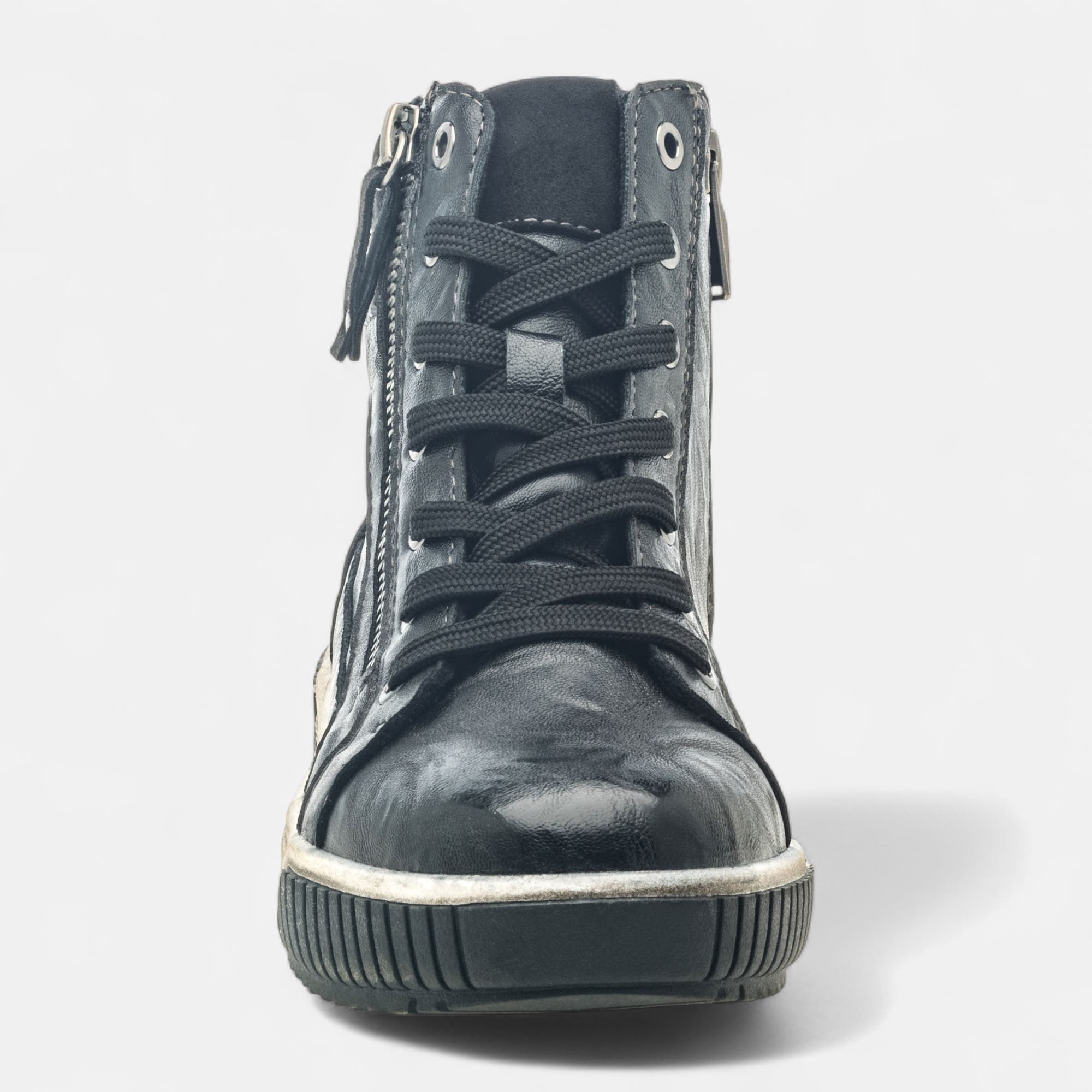 Baskets hautes Femme noir