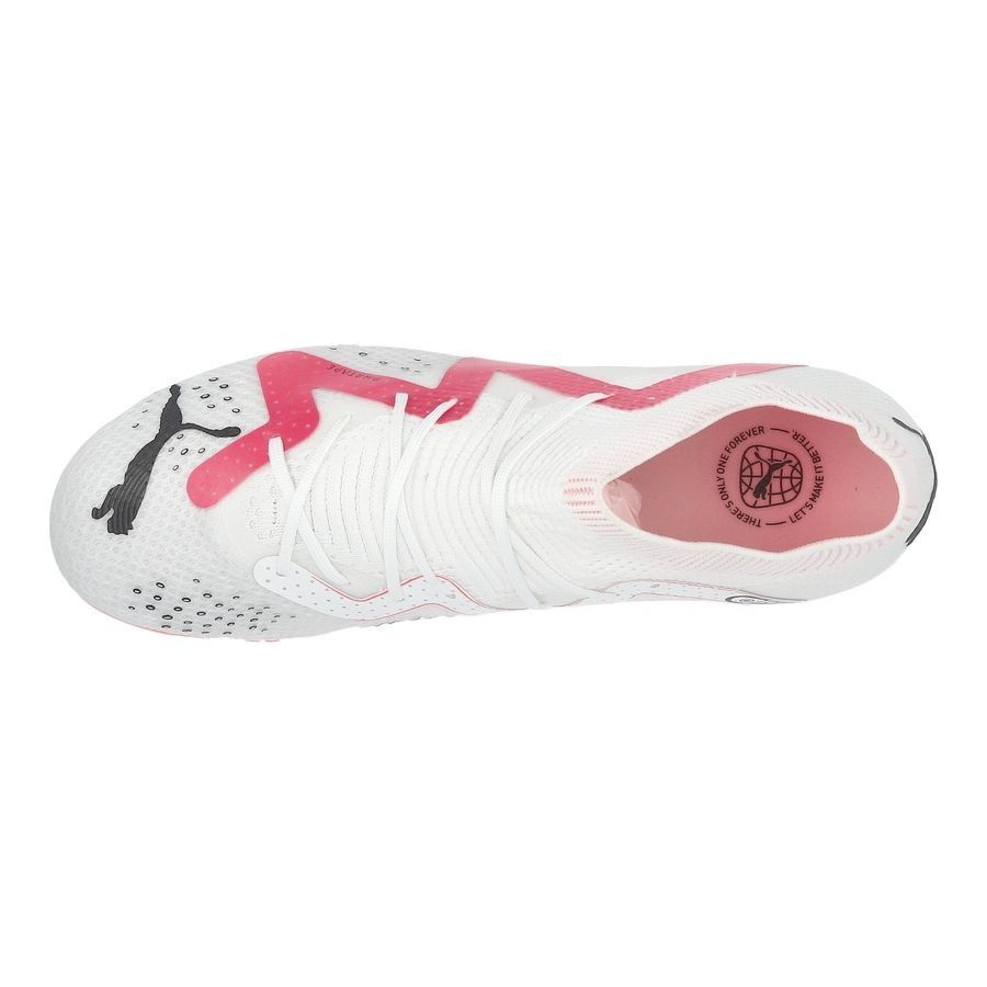 PUMA Future Pro FG/AG Breakthrough - Blanc/Noir/Fire Orchid Enfant