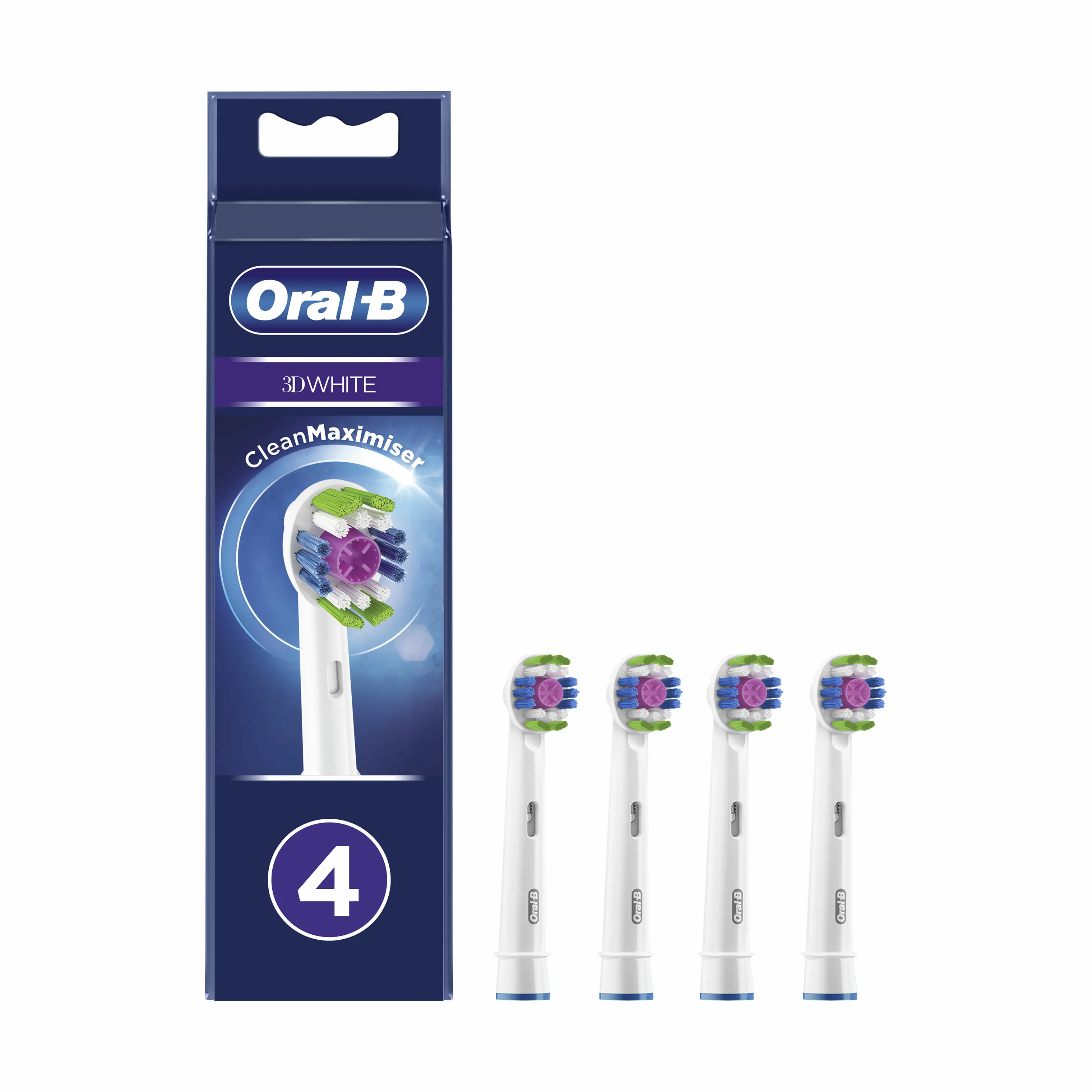 Oral-B 3D White Tandbørstehoved - 4 stk.
