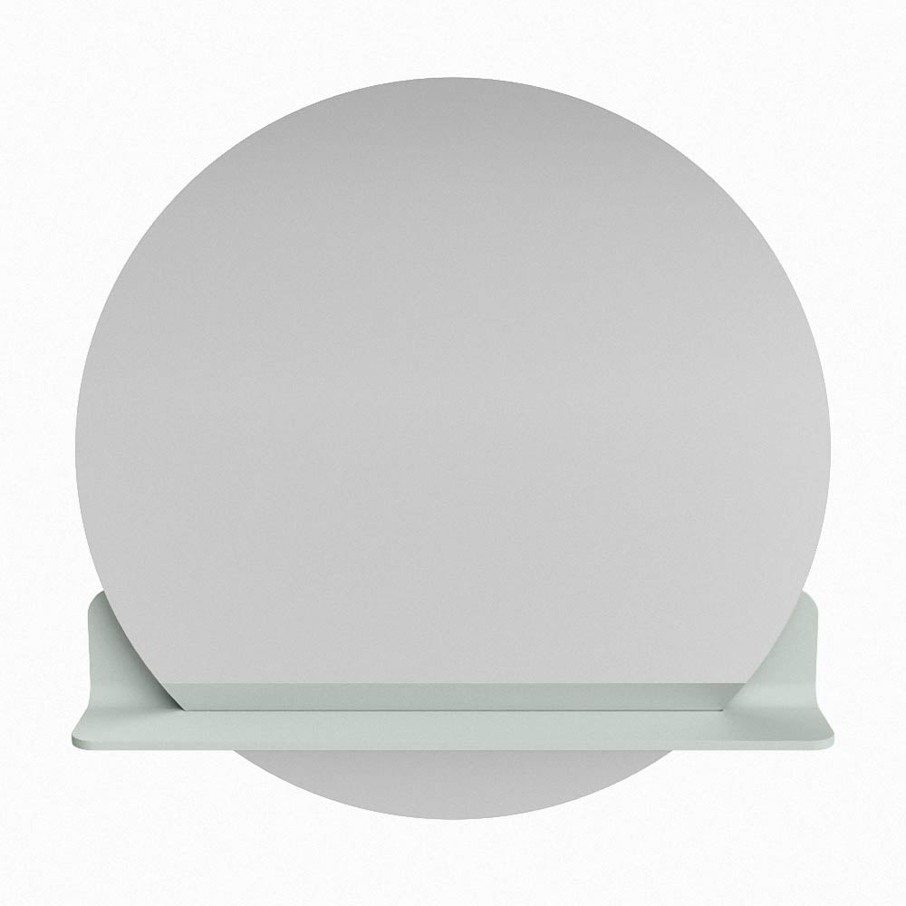 Mondiaz Spot spiegel rond Ø70cm met planchet greey