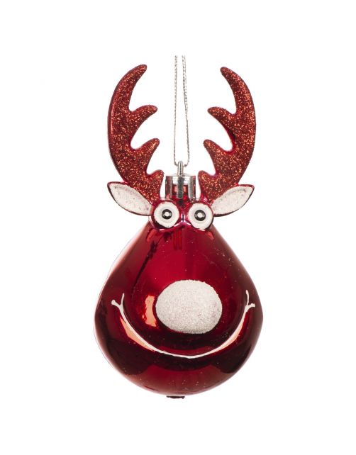 Everlands Imperial Mini Boom - Kerstboom - Ø35x60 cm Groen Rood 10 Decoratiefiguren - Tips 60