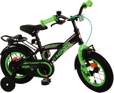 Thombike Sykkel 12 Tommer, Svart/Grønn