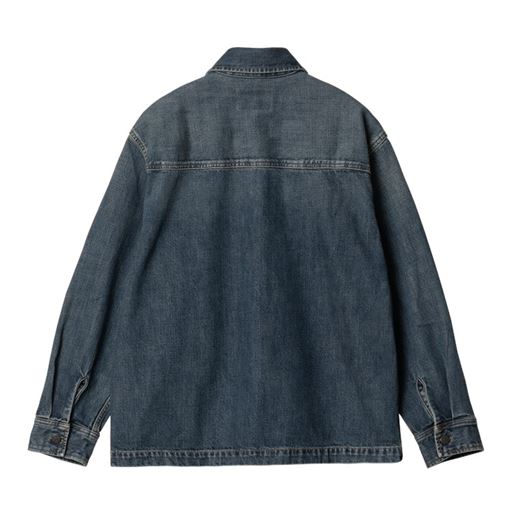 Carhartt WIP W' Lovilia Skjortejakke, Blue (Dirty Used Wash), L