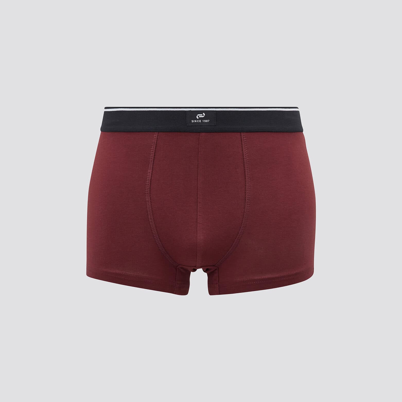 Lot de 3 boxers fantaisie coton issu de l'agri. bi Bordeaux