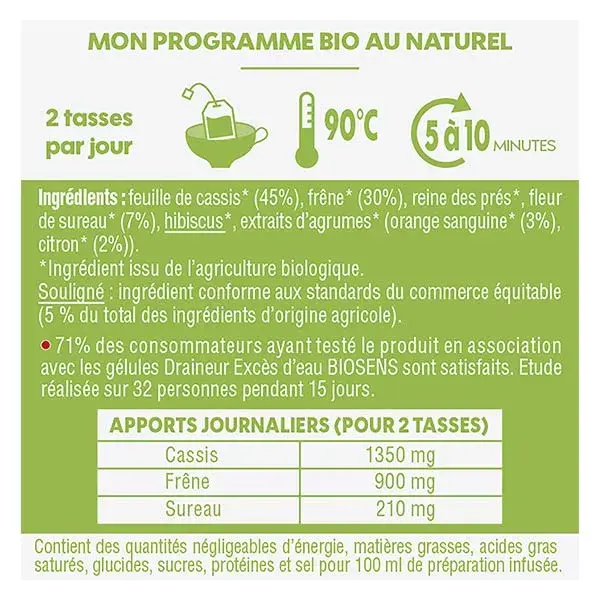 Biosens Organic Intense Drainer Infusion 30g