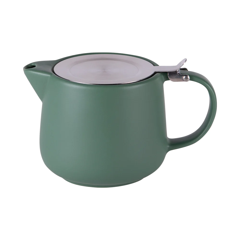 Théière avec filtre Uno 0.9L vert Table passion