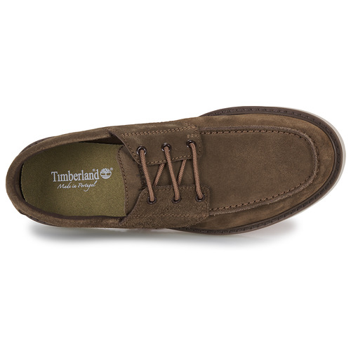 Timberland - NEWMARKET II LTHR BOAT - Marron / Blanc
