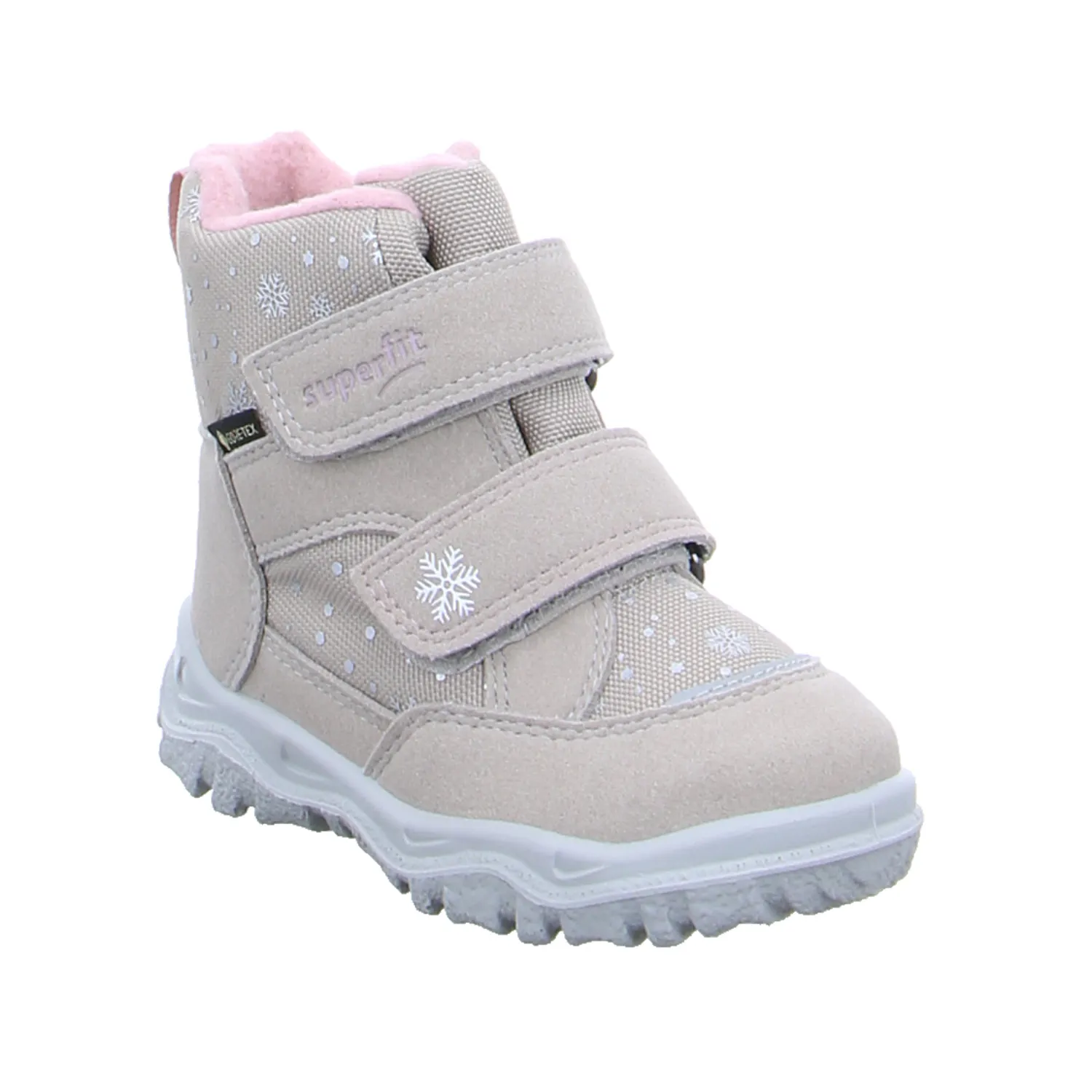 SUPERFIT Kleinkinder-Snowboot  Membran Beige Textil  Baby-Winterstiefel Mädchen