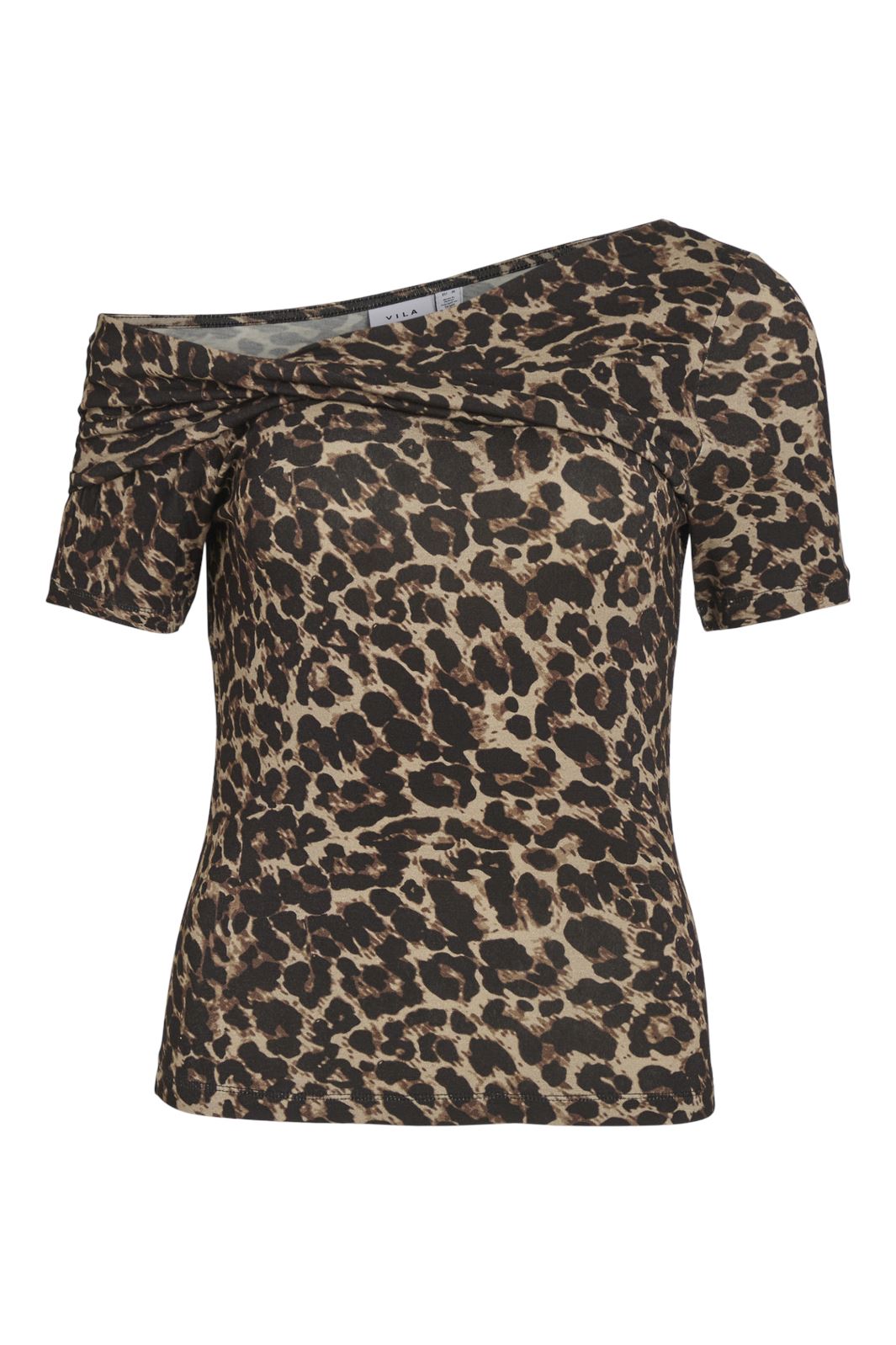 Vila Visuri S/S Printed Twist Top