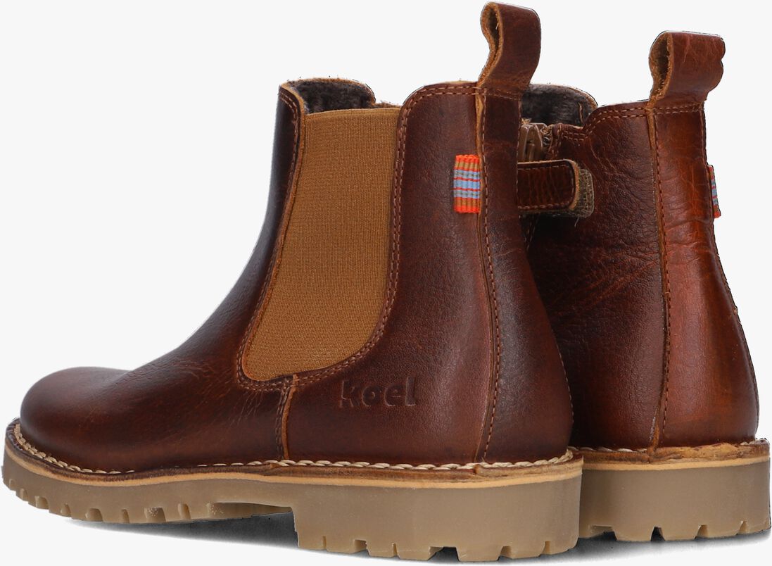 KOEL4KIDS cognac koel4kids chelsea boots 13m001