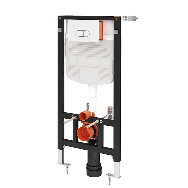 Pack WC suspendu compact sans bride Cavally GoodHome