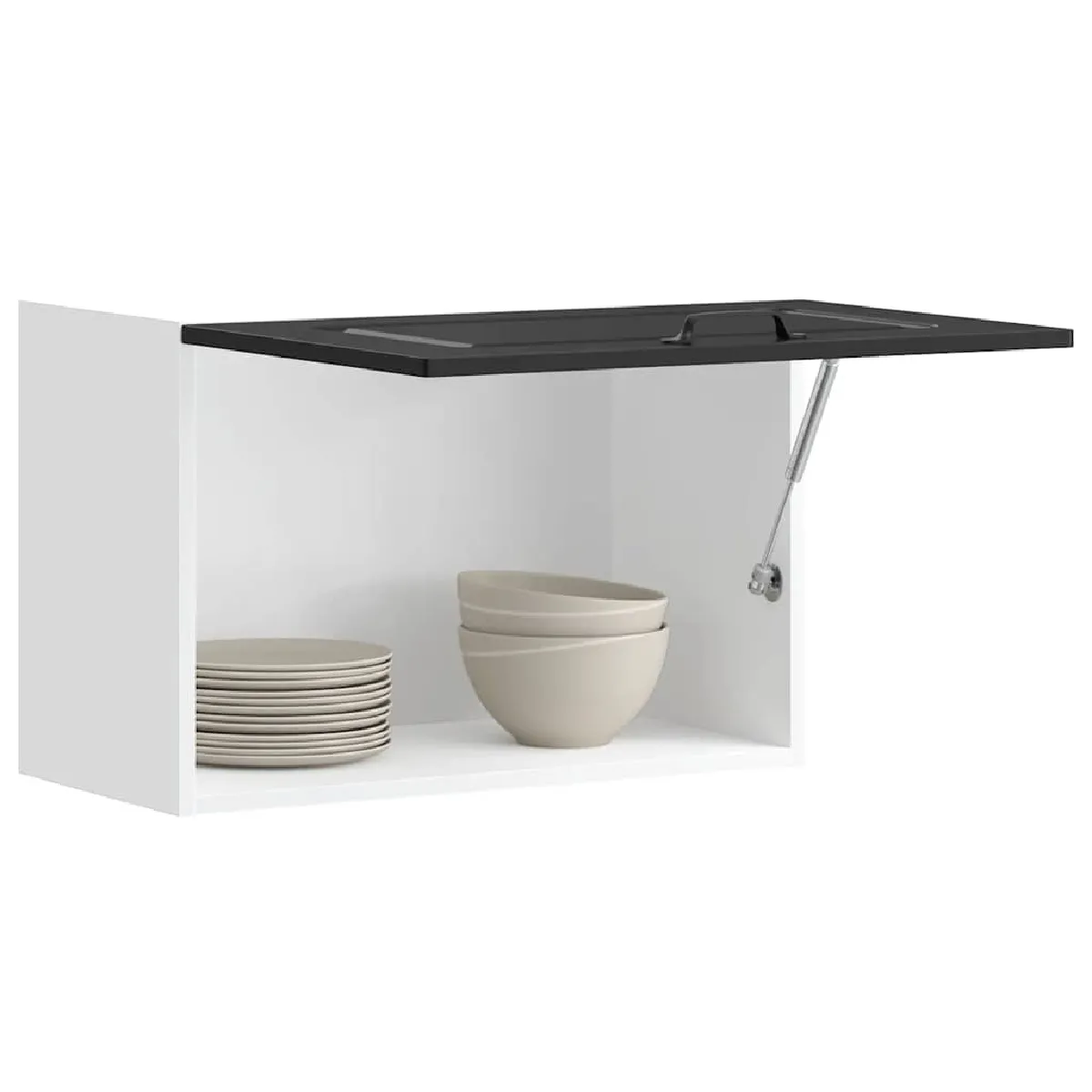 VidaXL Armoire murale de cuisine Kalmar noir