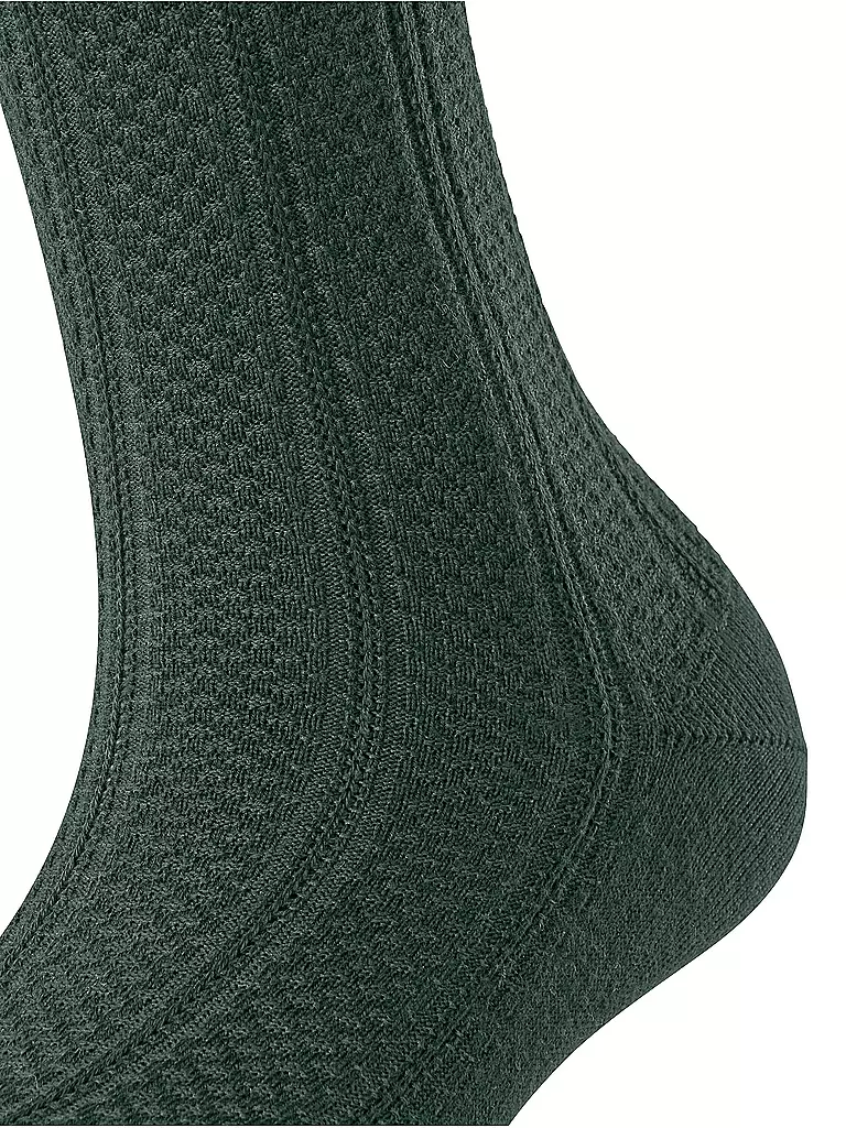 FALKE Kniestrümpfe NEEDLEPOINT thyme olive