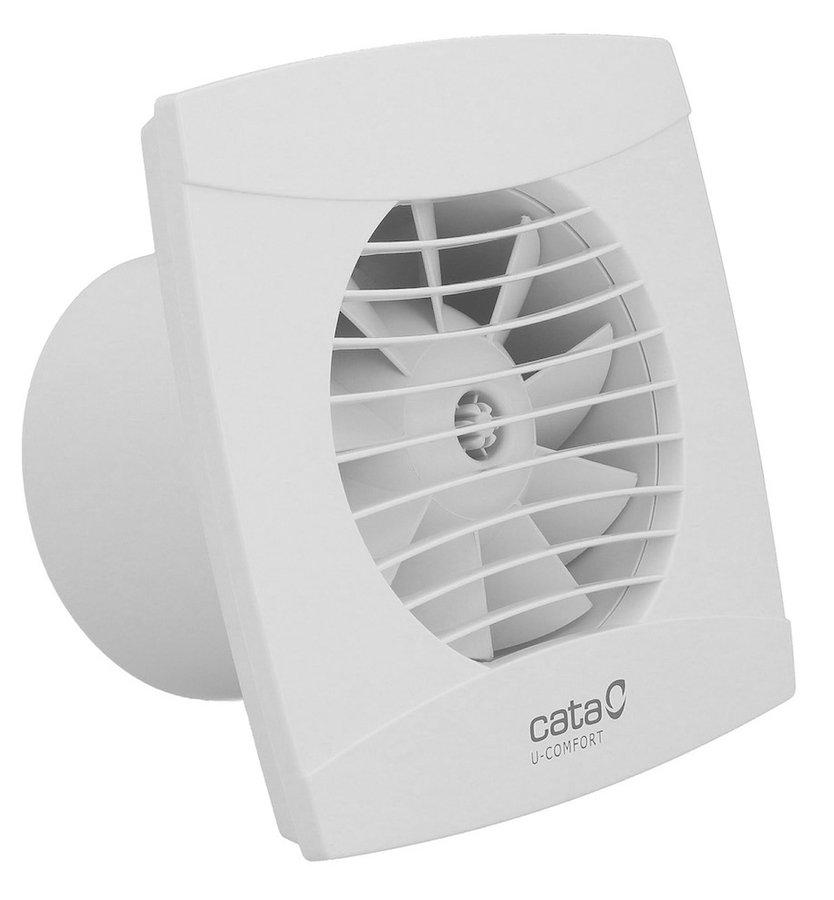Cata UC-10 TH badkamer ventilator met timer en vochtigheidssensor 8W Ø100mm wit mat